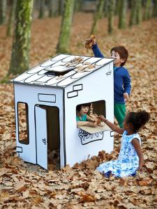casa de cartón - juguetes ecológicos