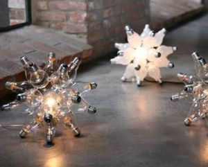 maneras creativas de reciclar bombillos - obra de arte