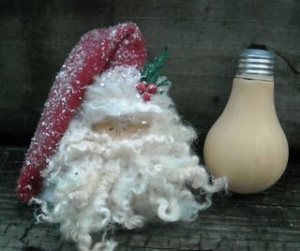 bombillos para navidad - convertido en Santa