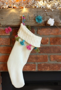 ideas para reutilizar tela de suéter - bota navideña