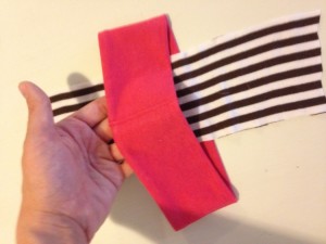 bandana decorada para niñas - proceso